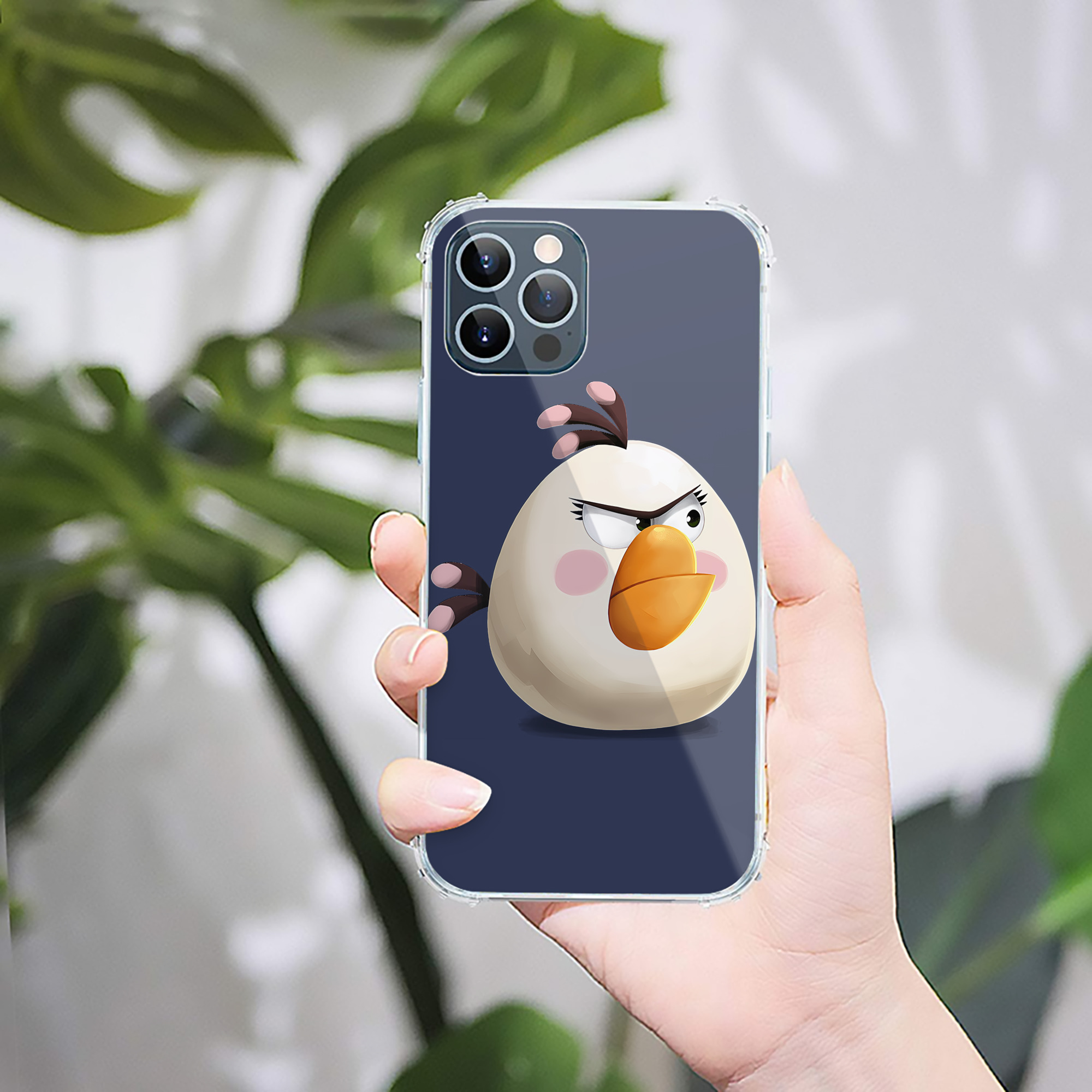 （画像用） Angry Birds アングリーバード 【iPhone 12シリーズ対応】透明スマホケース（クリアソフトケース）